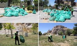 Van'daki Atatürk Kültür Parkı’nda hafta sonu 3 ton çöp çıktı