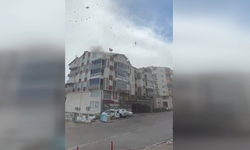Ahlat’ta fırtına panik yarattı, çatılar söküldü