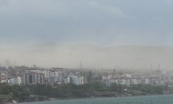 Toz bulutu Ahlat'ı etkisi altına aldı