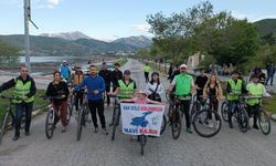 Van Gölü'nde pedallar temiz çevre için döndü