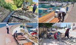 Edremit'te yol, altyapı ve çevre düzenleme mesaisi