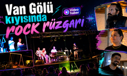 Van Gölü kıyısında rock rüzgarı