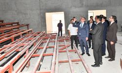 Van Kültür Adası'nda yapımı süren merkezde inceleme