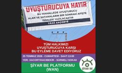 Van'da uyuşturucuya karşı eylem çağrısı
