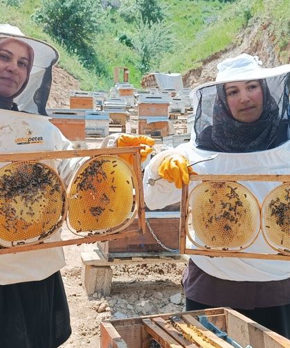 Tatvan'da yenge ve görümce omuz omuza verdi: Hedefleri 500 kovan