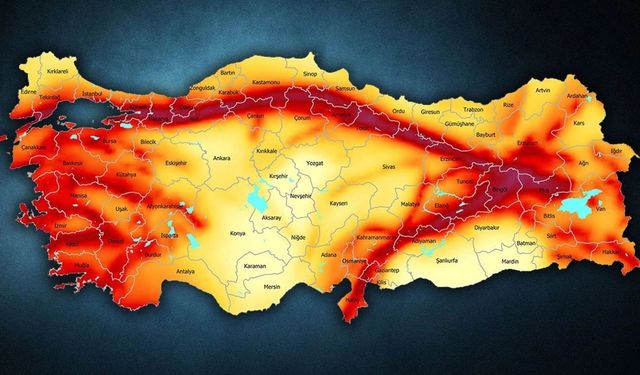 Türkiye diri fay haritası değişti