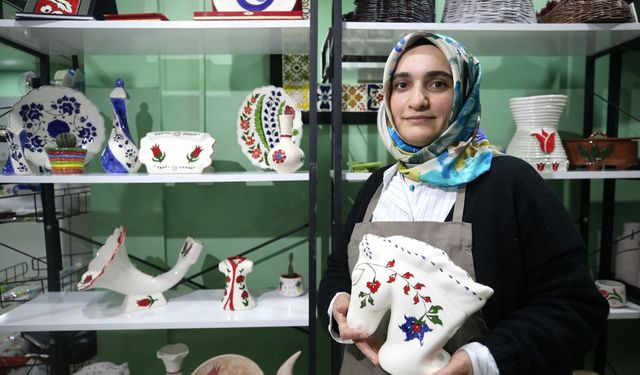 İki kanseri yendi, hayalindeki çini ve seramik atölyesini açtı