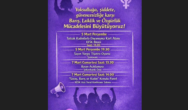 Van’da 8 Mart kapsamında kadınlara çağrı