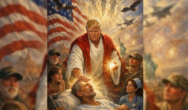 Trump, kendisini Hz. İsa gibi tasvir eden görsel paylaştı