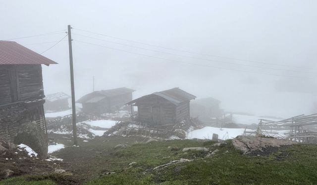 Mayıs ayının son gününde de kar yağdı