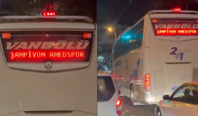 Şampiyon Amedspor” Yazısı Tartışma Yarattı: Trabzon’da Durdurulan Van Otobüsü Diyarbakır’da Coşkuyla Karşılandı