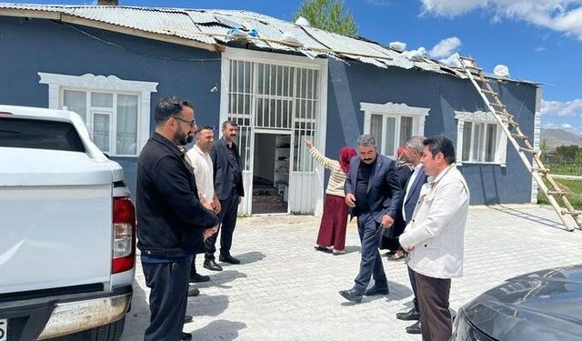 Gürpınar Belediyesi’nden fırtınadan etkilenen vatandaşlara ziyaret