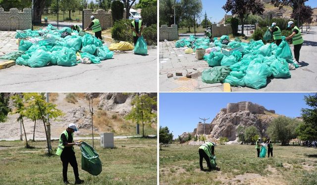 Van'daki Atatürk Kültür Parkı’nda hafta sonu 3 ton çöp çıktı