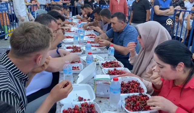 Kiraz Festivali'nde nefes kesen yarışma: En çok altın kazandı