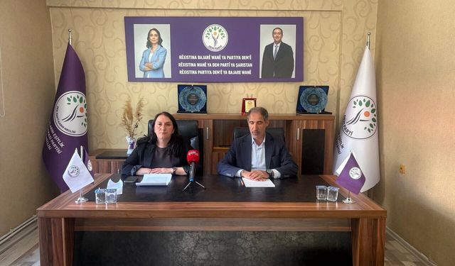 DEM Parti Van İl Örgütünden AK Parti İl Başkanı Arvas'a yanıt