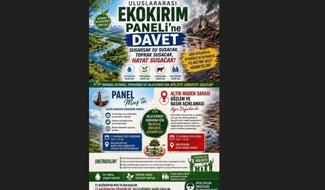 Uluslararası ekokırım paneli ve saha gözlemi için çağrı