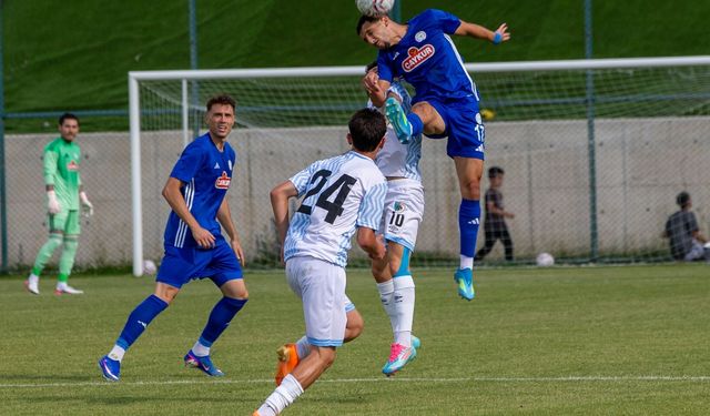 Erzurumspor ile Çaykur Rizespor hazırlık maçında gol sesi çıkmadı
