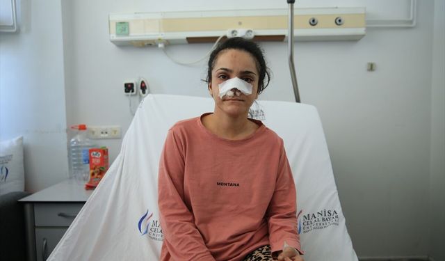 Tartıştığı eşinin burnunu ısırarak kopardı