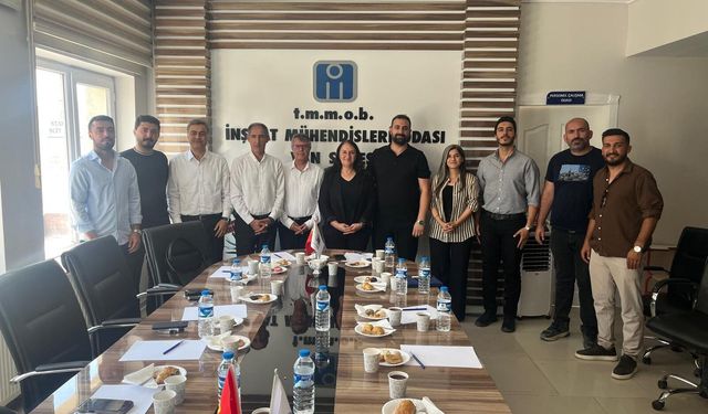 DEM Parti heyeti İnşaat Mühendisleri Odası'nı ziyaret etti: Zeydan'dan deprem ve dönüşüm mesajı