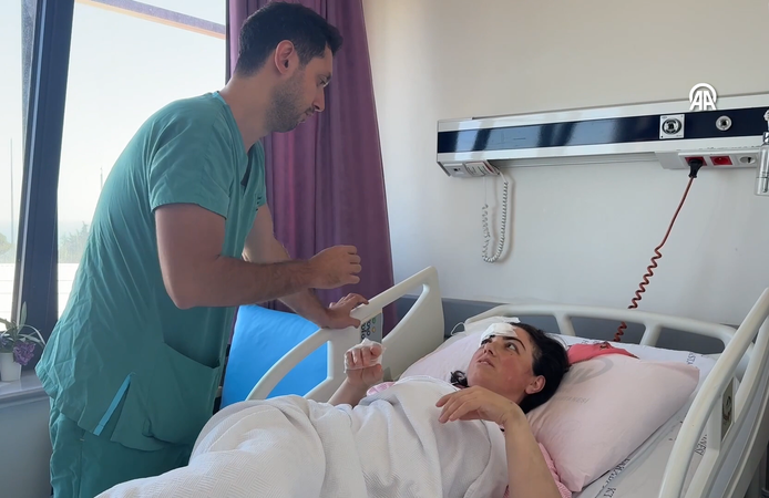 Kaşına yapılan kesikle beyin tümöründen kurtuldu