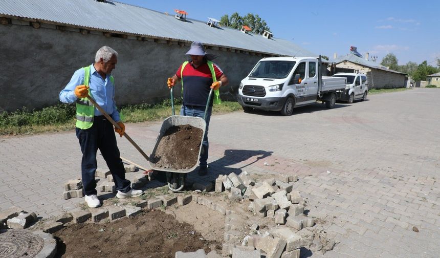 Erciş'te sıcak asfalt çalışmaları başladı
