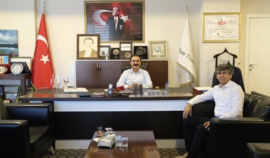 Van Ticaret Borsası'nda sektörel istişare: Ramazan Bahadır'dan Nayif Süer'e ziyaret