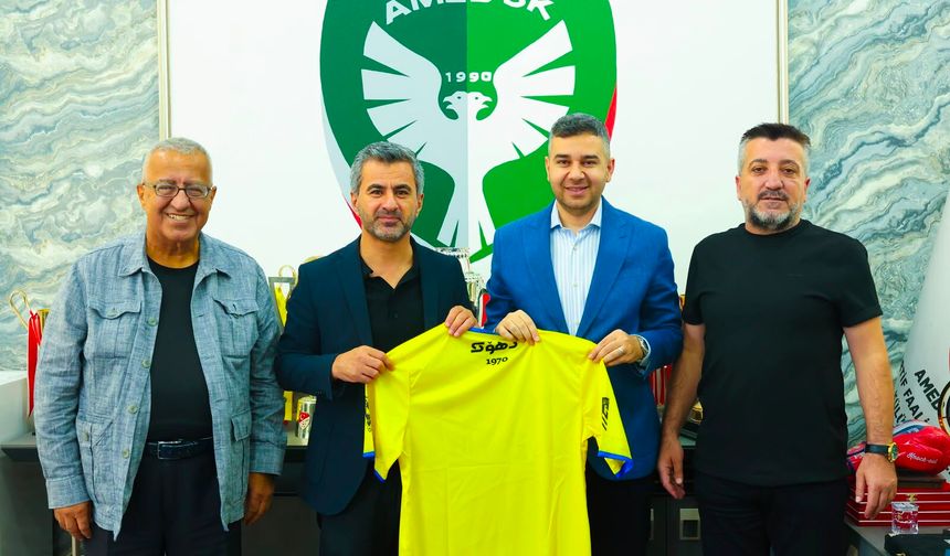 Amedspor ile Duhok SC arasında dostluk mesajı