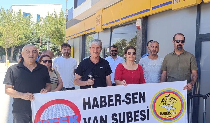 HABER-SEN Van şubesi: PTT emekçileri için adil geçiş ve güvenceli istihdam istiyoruz