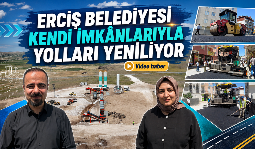Erciş Belediyesi kendi imkânlarıyla yolları yeniliyor