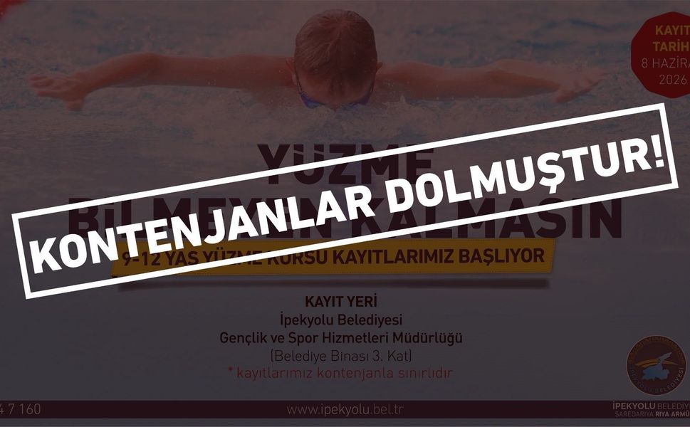 İpekyolu Belediyesi'nin yüzme kursuna yoğun ilgi