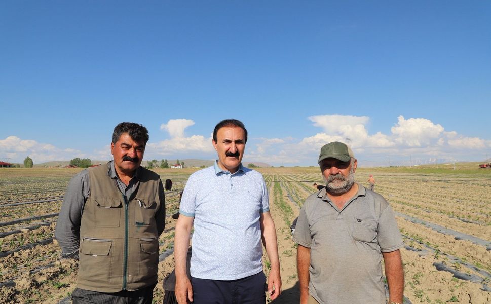 Nayif Süer’den Gevaş’ta tarım mesaisi: “Üreticinin en büyük sorunu pazar”