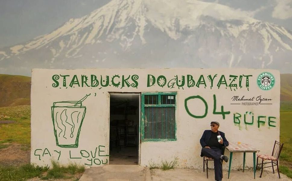Doğubayazıt'taki mütevazı çay ocağı Starbucks'ın reklam yüzü oldu