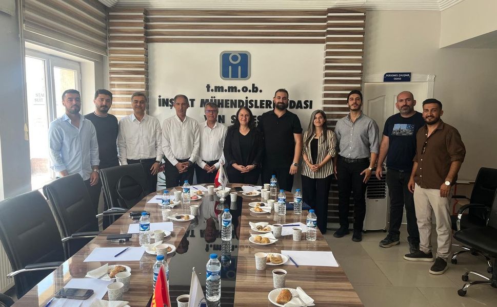 DEM Parti heyeti İnşaat Mühendisleri Odası'nı ziyaret etti: Zeydan'dan deprem ve dönüşüm mesajı