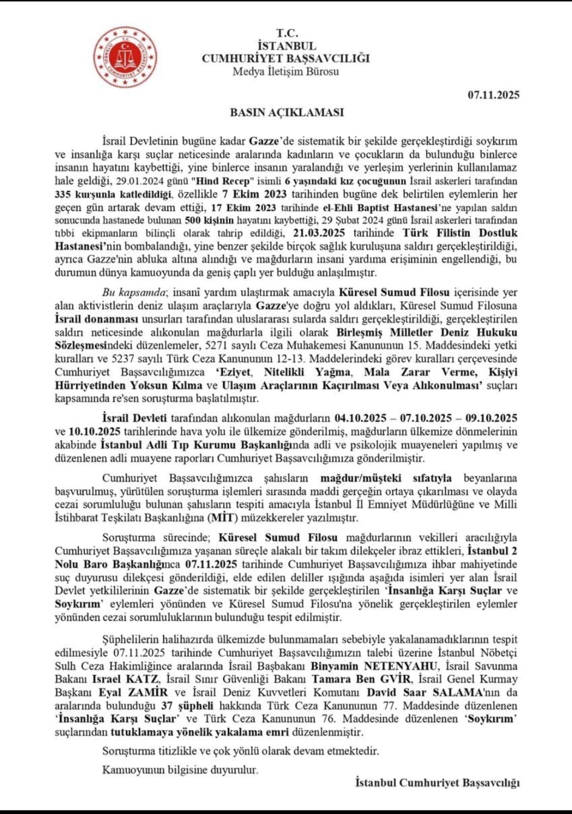 Soruşturma Metni