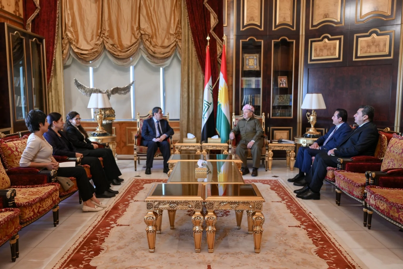 Mazlum Abdi̇ Mesud Barzani̇ Buluşma