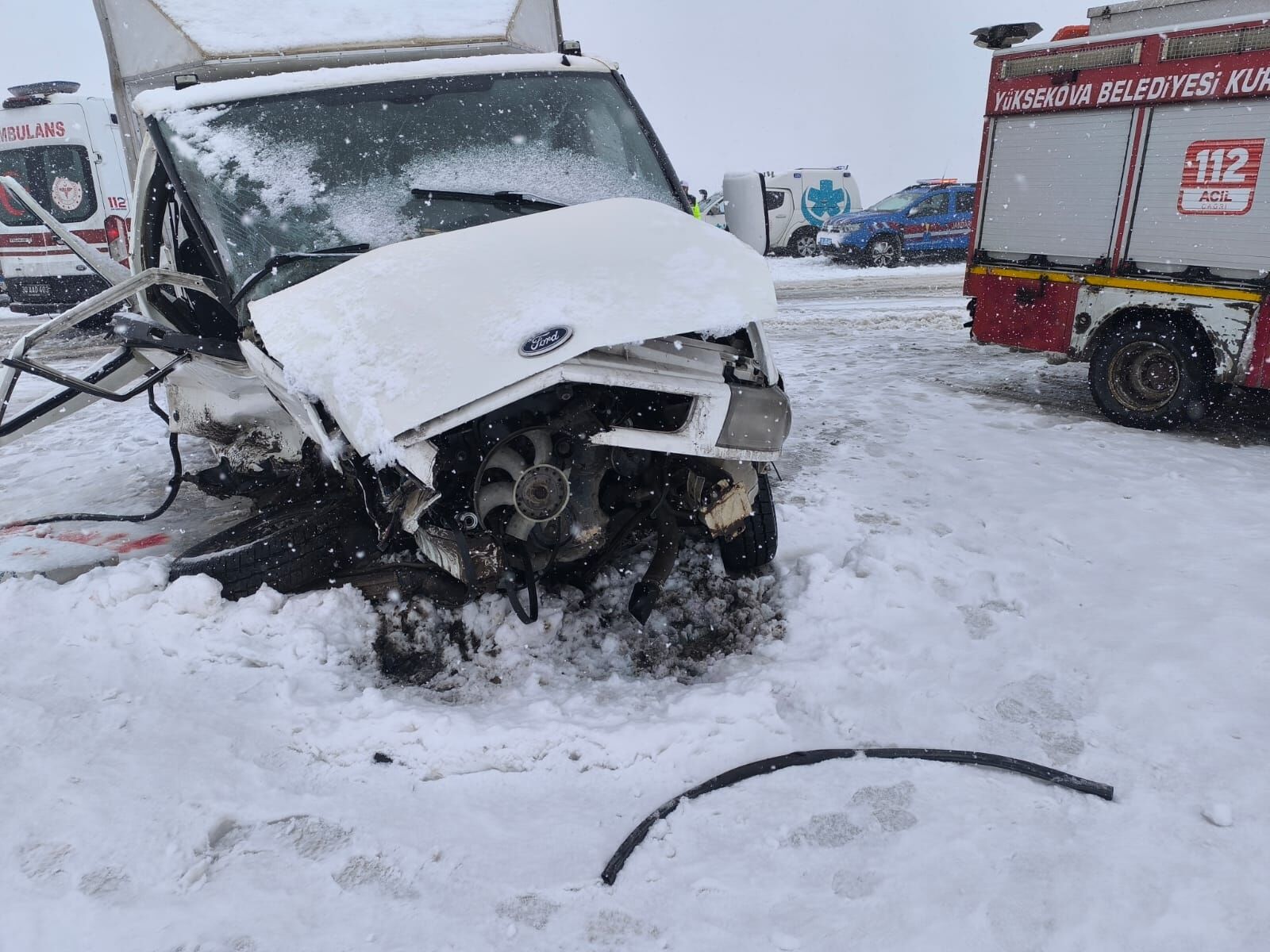 Yüksekova’da Trafik Kazası 1 Ölü, 7 Yaralı (2)