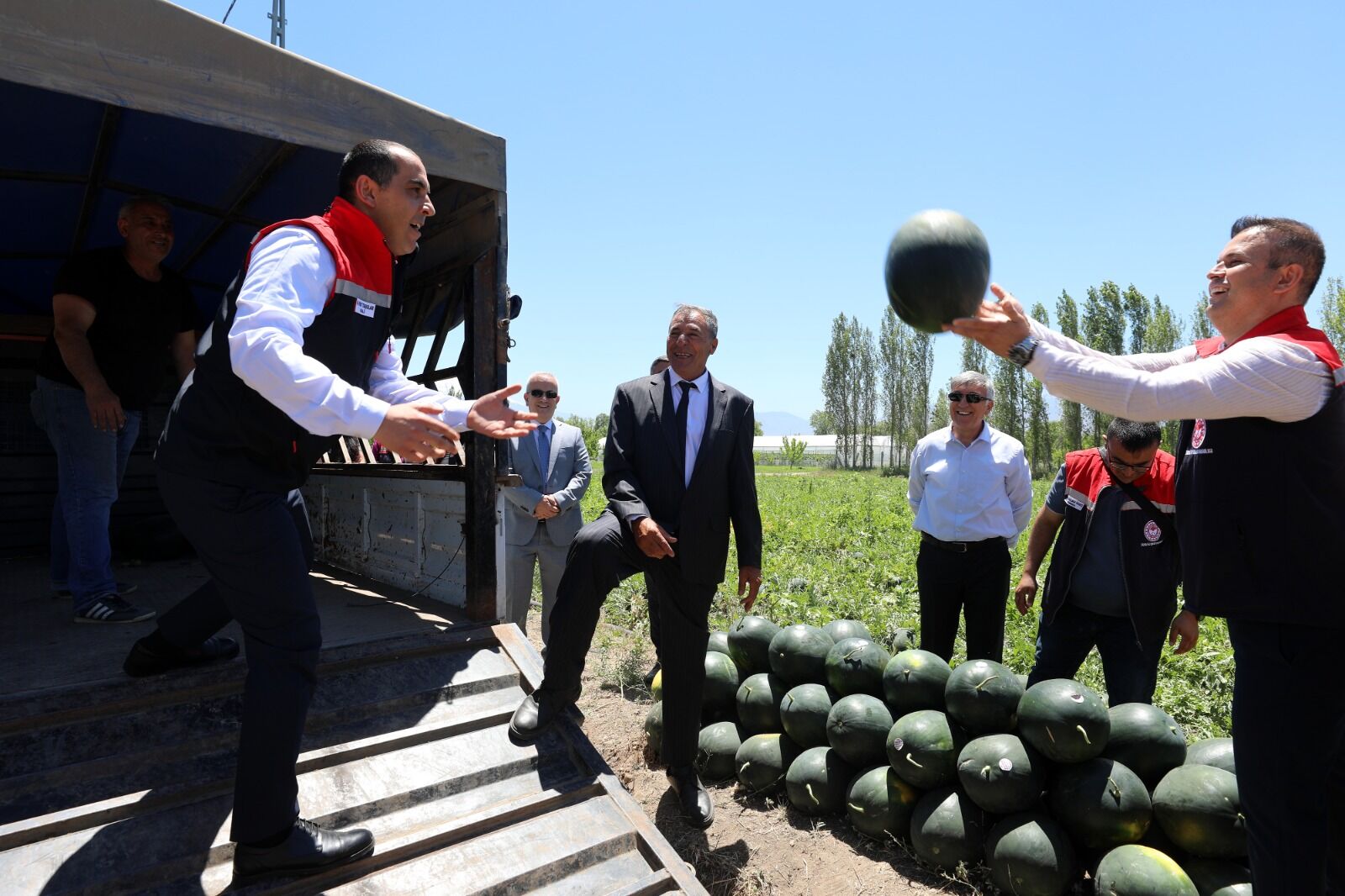 Iğdır'da Sezonun Ilk Karpuz Hasadı (3)