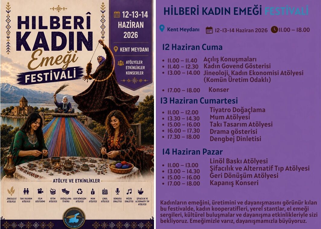 İpekyolu Belediyesi Öncülüğünde Van’daki Birçok Ilçe Belediyesinin Katkısıyla Düzenlenecek “Hilberî Kadın Emeği Festivali”,