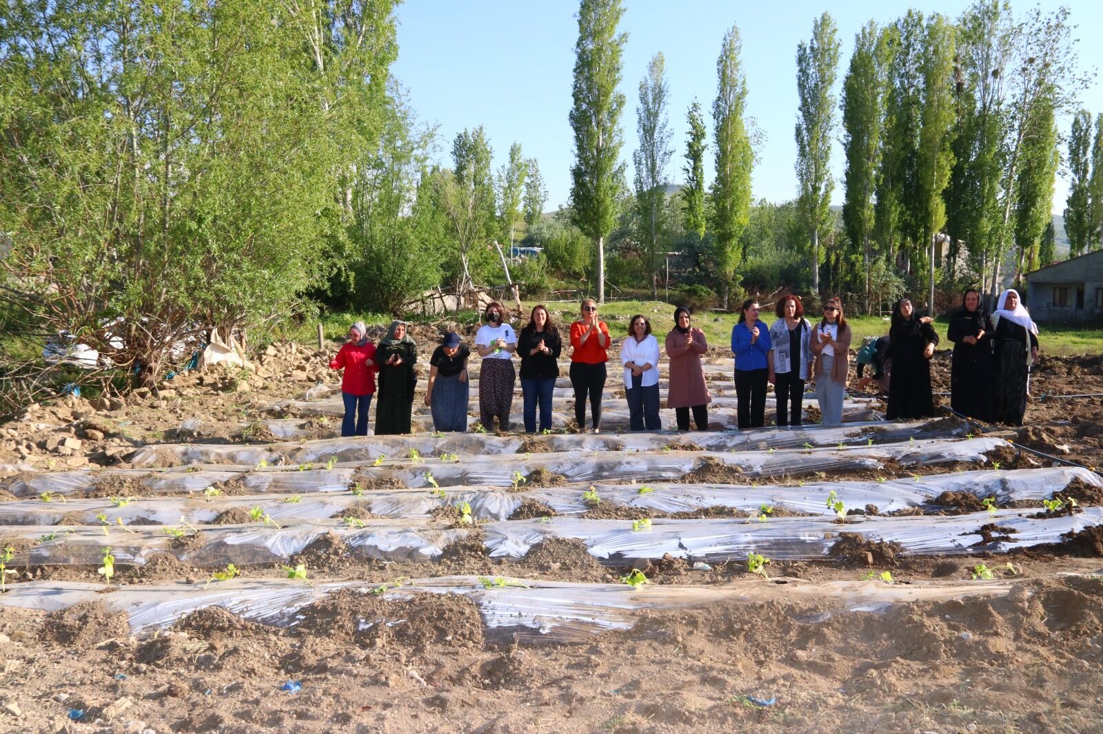Van’ın Edremit Ilçesinde Kadın Politikaları Müdürlüğü Tarafından Hayata Geçirilen Kadın Kent Bostanı’nda Ilk Fide Dikimi Gerçekleştirildi (5)