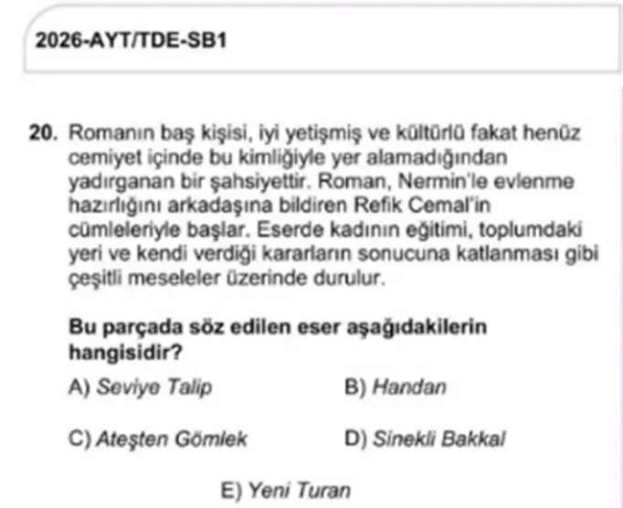 Yks Hatalı Soru