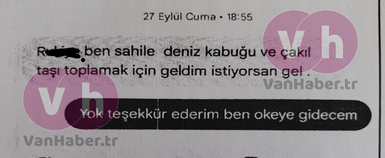 Rojin Kabaiş Mesaj Vanhaber.tr