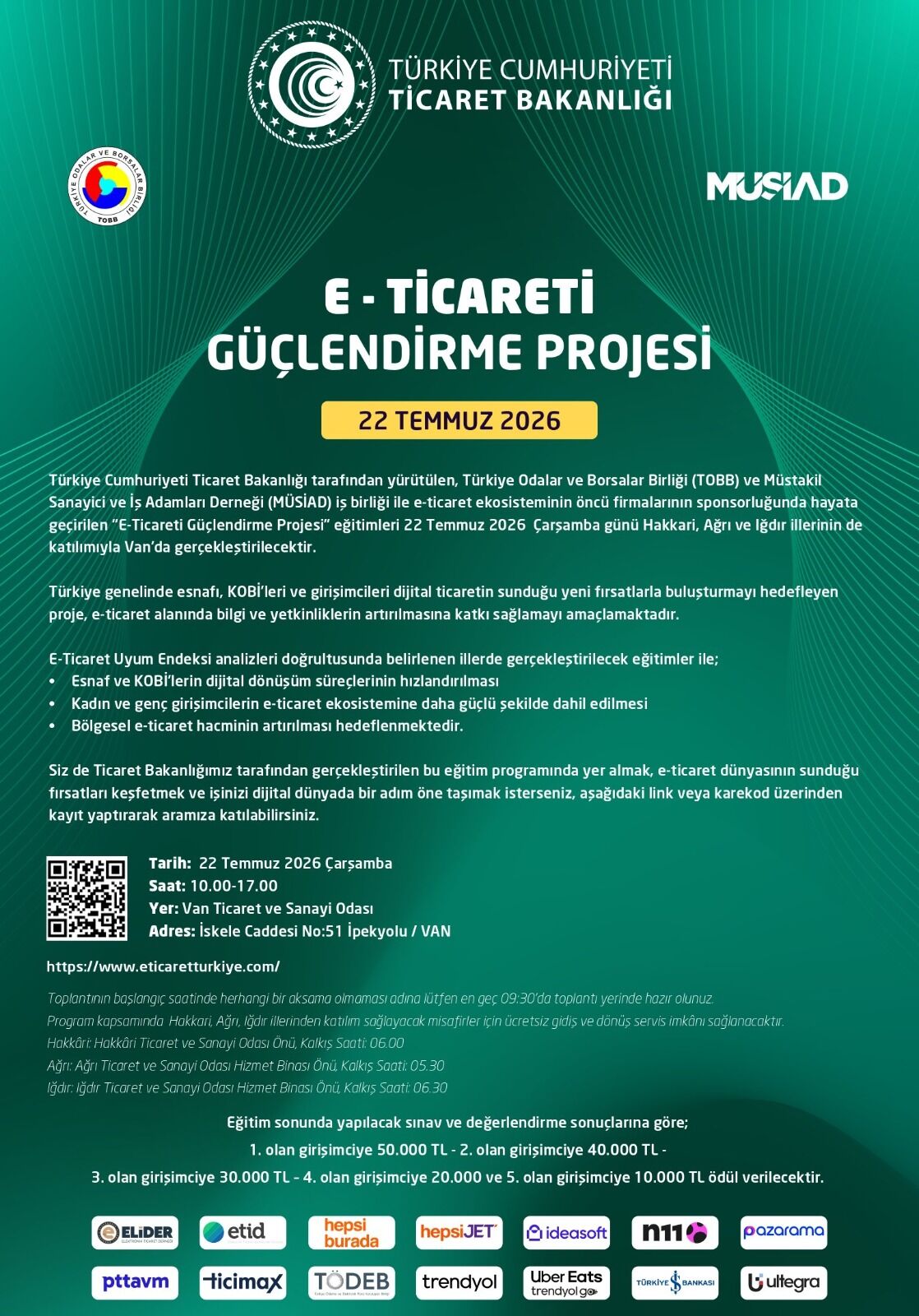 Ticaret Bakanlığı Tarafından Hayata Geçirilen E Ticareti Güçlendirme Projesi Kapsamında Van'da 22 Temmuz 2026 Tarihinde (3)