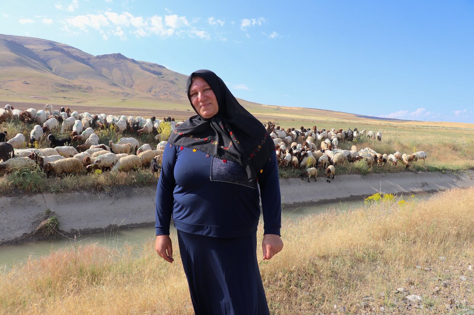 Tuşba’da Yaşayan 5 Çocuk Annesi Gülçin Şahar, Devletten Aldığı 40 Koyunluk Hibe Desteğini 10 Yılda 400 Koyuna Çıkararak; Ürettiği Otlu Peynir Ve Tereyağıyla Da Ailesinin Geçimine Büyük Katkı Sağlıyor (4)